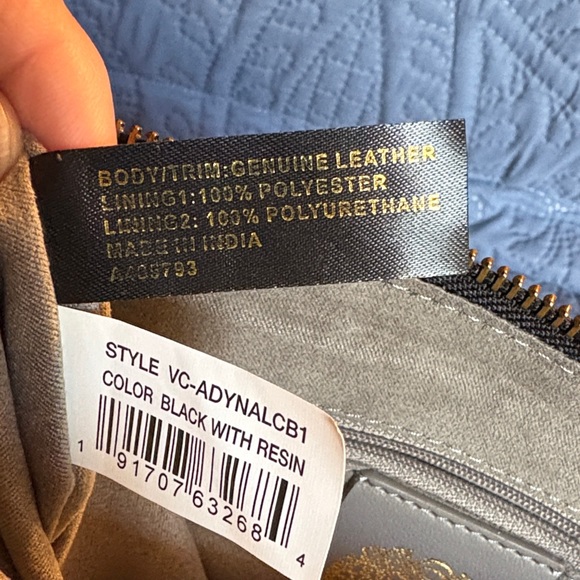 Vince Camuto Black leather Woven Shoulder Bag - Picture 2 of 12